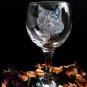 Engraved little kittens on vine glasses