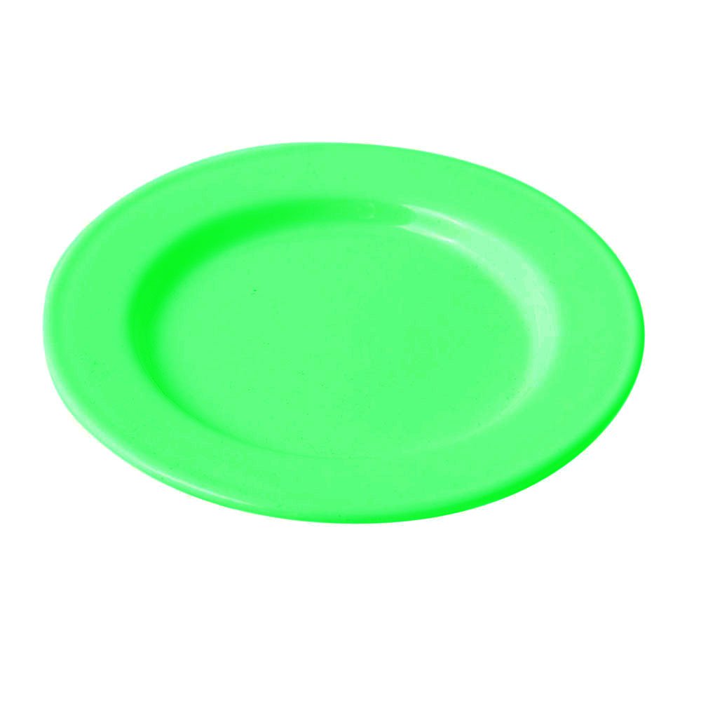 11 inch Rimmed Dinner Plate Sandstone Hunter Green