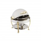 3 qt 14 dia. x 15 H inch Gold Petite Chafer with Renaissance Legs