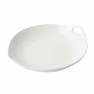 9 x 10 1/4 inch Chop Stick Plate Sandstone White