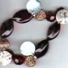 Red,Gold,&bluish gold shell circles