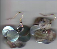 Blueish Gold shell circles