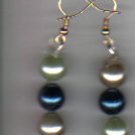 white and blue pearls