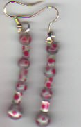 white with pink dots