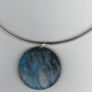 antiquish blue stone necklace