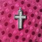 stainless steel Fine Jewelry silver CROSS PENDANT  Cubic Zirconium Stones