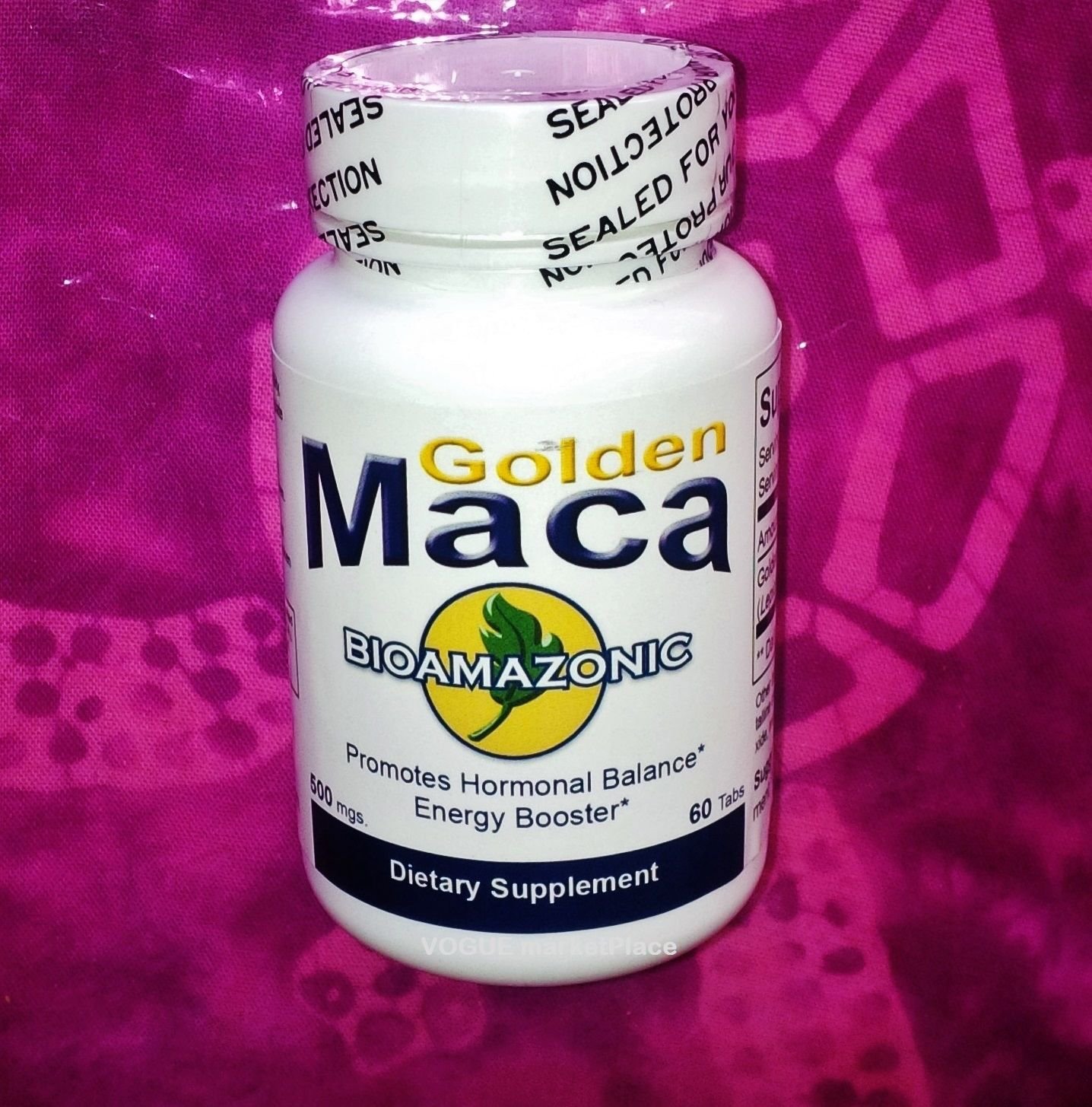 golden MACA HERB ROOT natural fertility, sex libido, energy, hormone 60 TABLETS