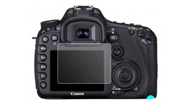 Tempered Glass Screen Protector for Canon EOS 7D Mark II LCD Monitor (5 Pieces)