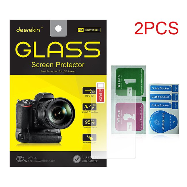 2x Deerekin 0.3mm Glass Screen Protector for Nikon D810 D800 D800E
