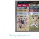 PLAYBOY 1961 MAGAZINES FULL YEAR