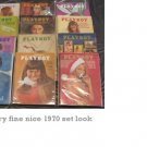 PLAYBOY 1970 MAGAZINES 12 ISSUES COMPLETE YEAR