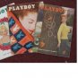 PLAYBOY 1955 1956 MAGAZINES 3 ISSUES NOV MAY DEC