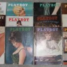 Playboy Magazines 1962 Complete Year 62 sets