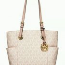 New Michael Kors Medium Jet Set E/W Signature Tote - Ballet/Gold