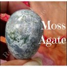 Moss Agate  My Happy Yoni Egg Memdium (45*33) non drilled