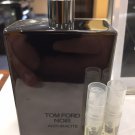 *** NEW*** TOM FORD NOIR ANTHRACITE - TWO 1.7 ml Sample Spray Atomizers - 100% Authentic