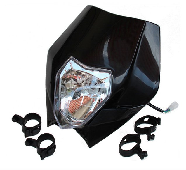 Headlight Street Fighter Dirt Bike Motorcycle Universal Vision Headlamp