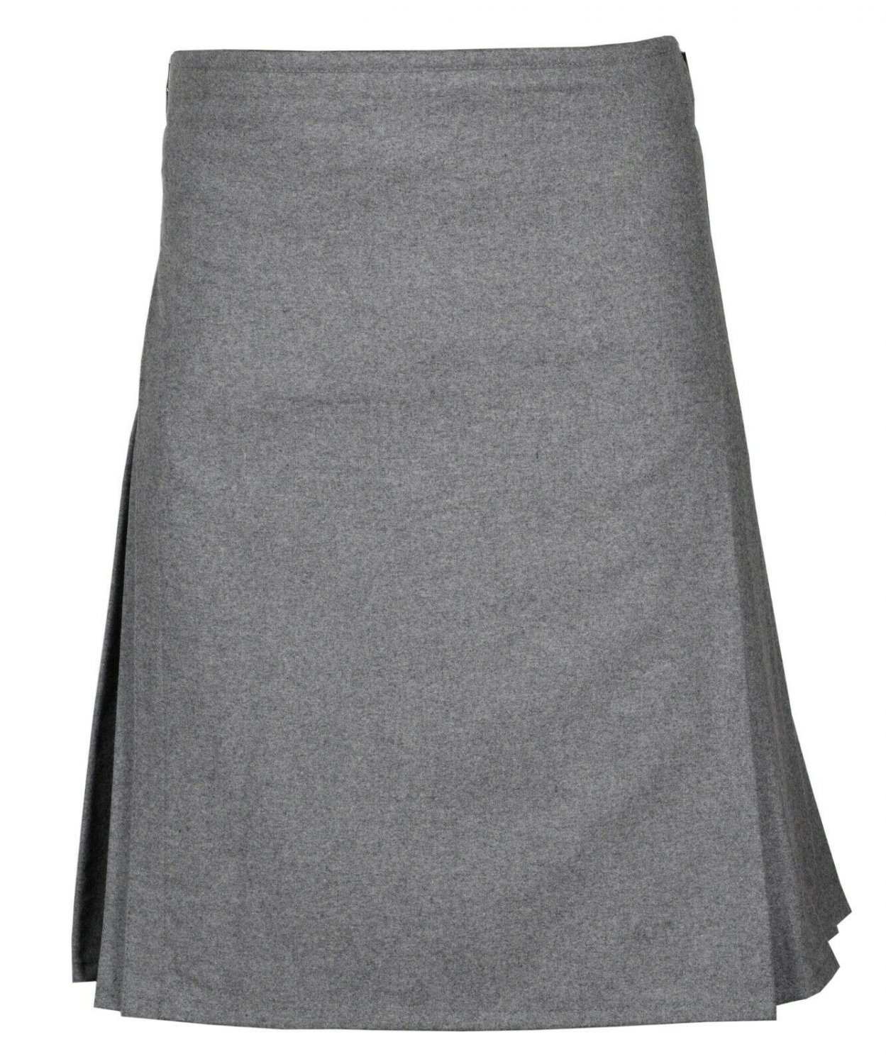 40 Size Men's Made to Measure Traditional Scottish 8 Yard Grey Wool Kilt