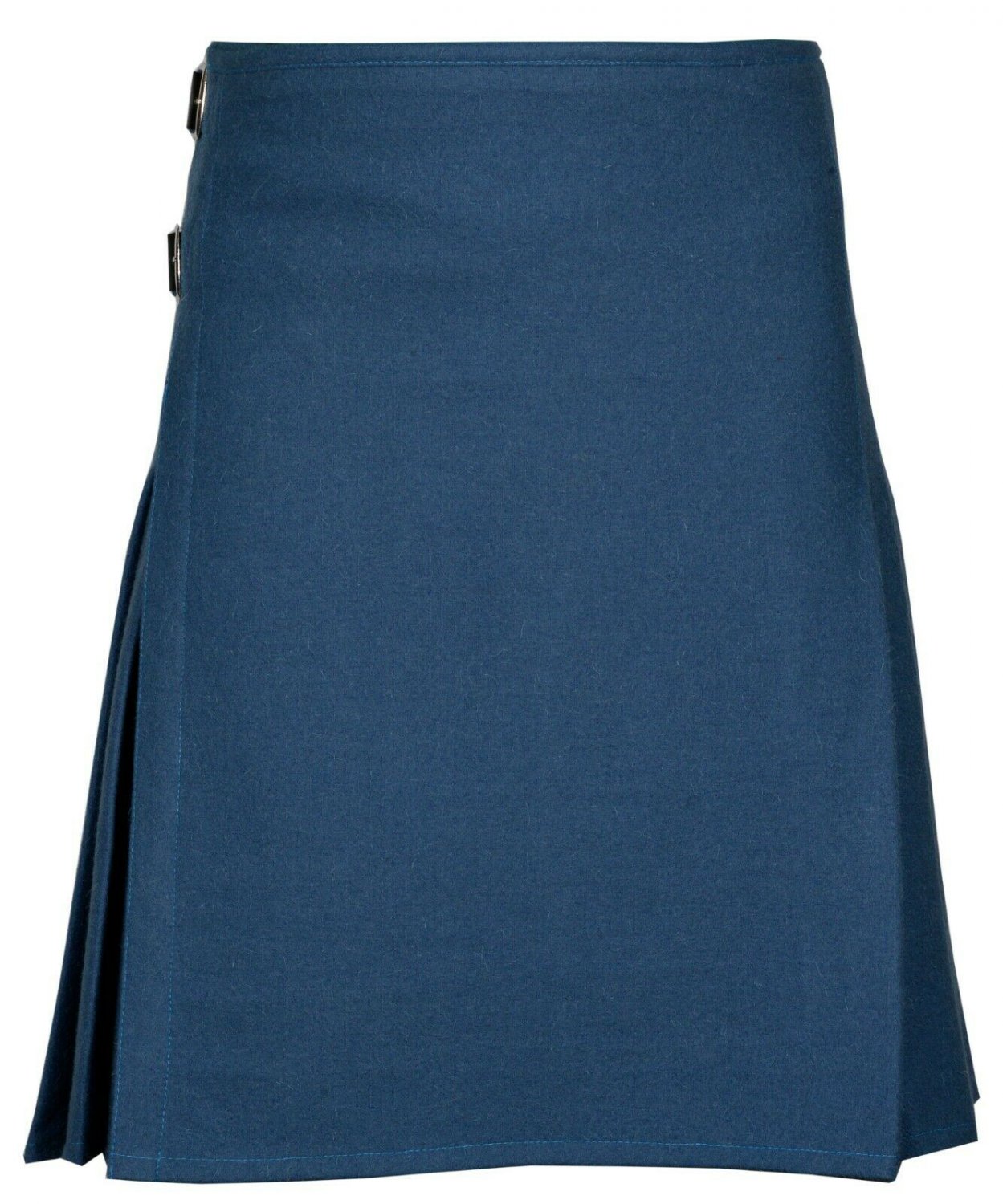 50 Size Men's Made to Measure Traditional Scottish 8 Yard Smoking Blue Wool Kilt
