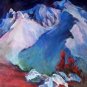 "Darkness At Mt Lassen" California Plein-air Landscape Oil Painting Acosta Listed Artist
