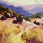 "Sonoma County" Orig oil painting Calif landscape impressionism colorist Acosta