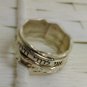 Handmade Designer Silver Spin Ring Inscribed In Hebrew "Ani Ledodi Vedodi Li" Made In Israel