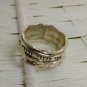 Handmade Designer Silver Spin Ring Inscribed In Hebrew "Ani Ledodi Vedodi Li" Made In Israel