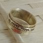 Handmade Designer Silver Spin Ring Inscribed In Hebrew "Ani Ledodi Vedodi Li" Made In Israel