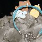 Blue Handcrafted Hemp Bracelet with Baby Boy Motif w/Metal Clasp