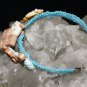 Blue Handcrafted Hemp Bracelet with Baby Boy Motif w/Metal Clasp