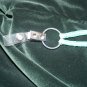 Green Handcrafted ID/Badge Holder with Sunflowers and metal Clasp
