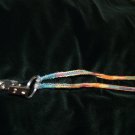 Handcrafted Multi-Colored Hemp ID/Badge Holder finished with a metal closure
