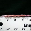 Child's 6 inch Pink Hemp Handcrafted with Glass beading and metal closure