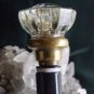 Antique Glass Door Knob Walking Cane Metallic Gloss Black Aluminum 7/8" Cane