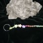 Cute Simple Colorful Key-chain woven in Hemp with plastic flowers