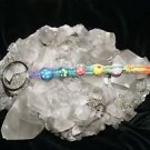 Cute Simple Colorful Key-chain woven in Hemp with matching wooden balls