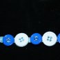 Unique Blue Handcrafted Hemp 6 Multi-Shades of Blue with Metal Closures