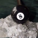 Eight Ball Walking Cane Gloss Black Aluminum Tubing 8 Ball Walking Stick Cane