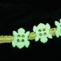Unique Green Handcrafted Hemp Green Turtles Bracelet with Metal Closure