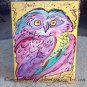 OWLECTRIC HAND PAINTED OWL CANVAS WALL ART