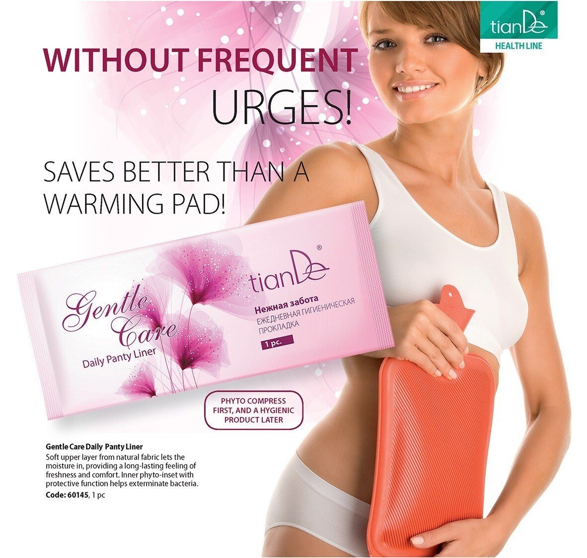 10x pcs per pack Gentle Care Daily Panty Liner They take care of the woman