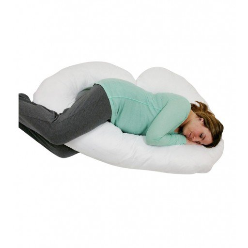 J Shaped Pregnancy  Maternity Pillow With Zippered Cover