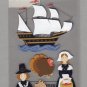 Sandylion Essentials Scrapbooking Stickers MAYFLOWER pumpkin turkey harvest thanksgiving 3D - EL14
