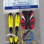 Sandylion Essentials Scrapbooking Stickers WATER SKIING life jacket rope ski sports 3D - ES04