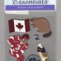 Sandylion Essentials Scrapbooking Stickers CANADA beaver hockey ice wine maple leaf 3D - ES06