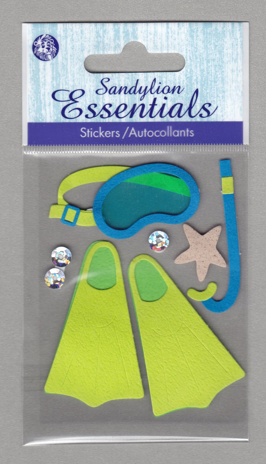 Sandylion Essentials Scrapbooking Stickers FISHING worms bobbin pole fish  sports 3D - ES28