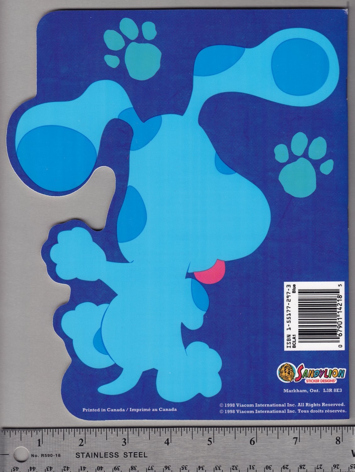 Sandylion Sticker Book Album Blues Clues Nickelodeon Nick Jr