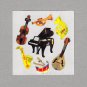 Sandylion Musical Instruments Stickers Rare Vintage PM55