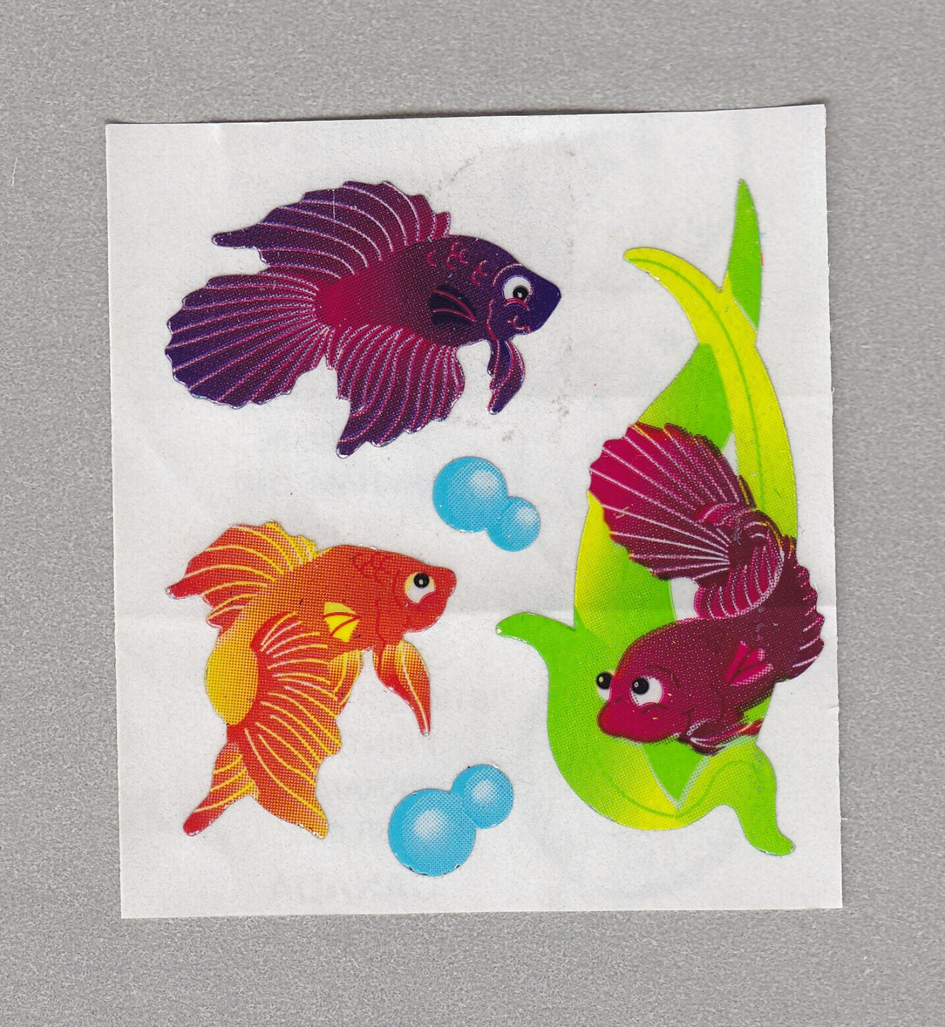 Sandylion Beta Fish Stickers Rare Vintage PM430