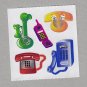 Sandylion Telephones Stickers Rare Vintage PM435